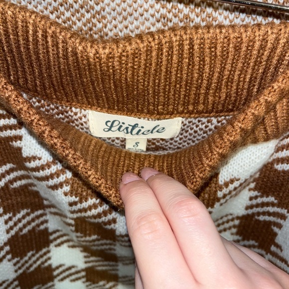 Rust and White Houndstooth Matching Set - Picture 4 of 7